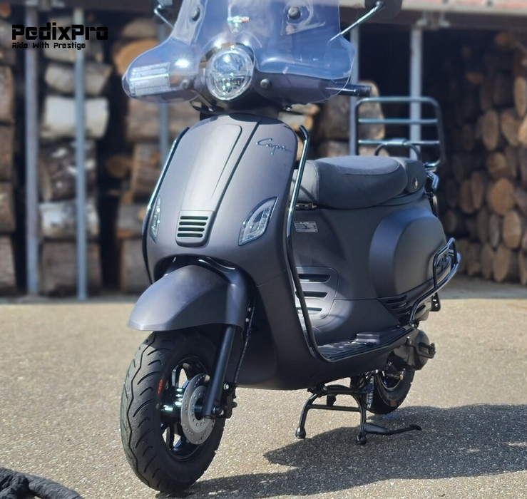 SUPER DEAL! Capri V4S Premium – Mat Metallic Zwart scooter