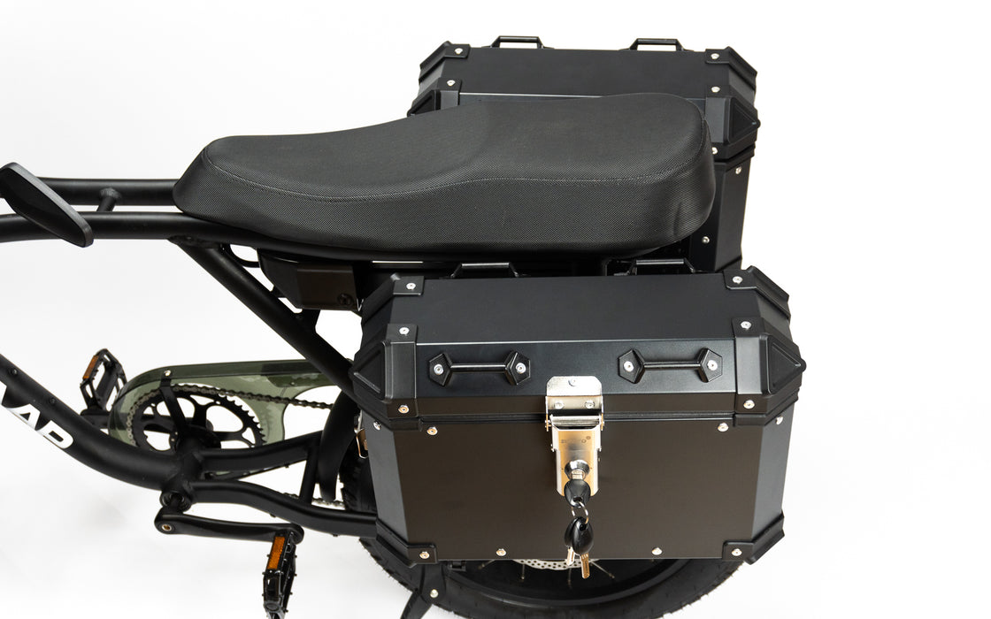 Aluminium kofferset black Rechter zijde - Phatfour FLX
