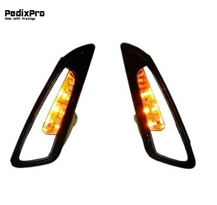 Voorzijde LED Tube smoke Knipperlichten Vespa Sprint & Primavera