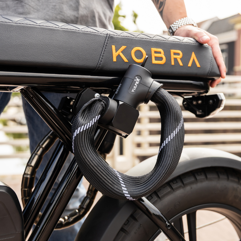 Vulpex AlarmLock - Fatbike stuurslot met Alarm kettingslot