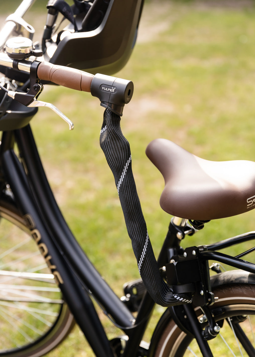 Vulpex AlarmLock - Fatbike stuurslot met Alarm kettingslot