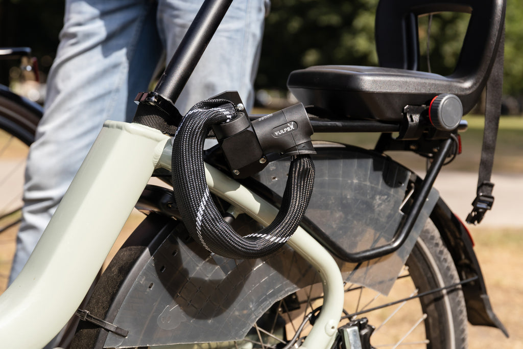 Vulpex AlarmLock - Fatbike stuurslot met Alarm kettingslot