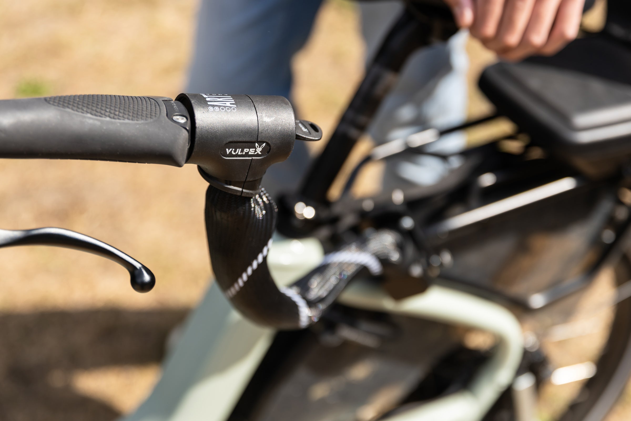 Vulpex AlarmLock - Fatbike stuurslot met Alarm kettingslot