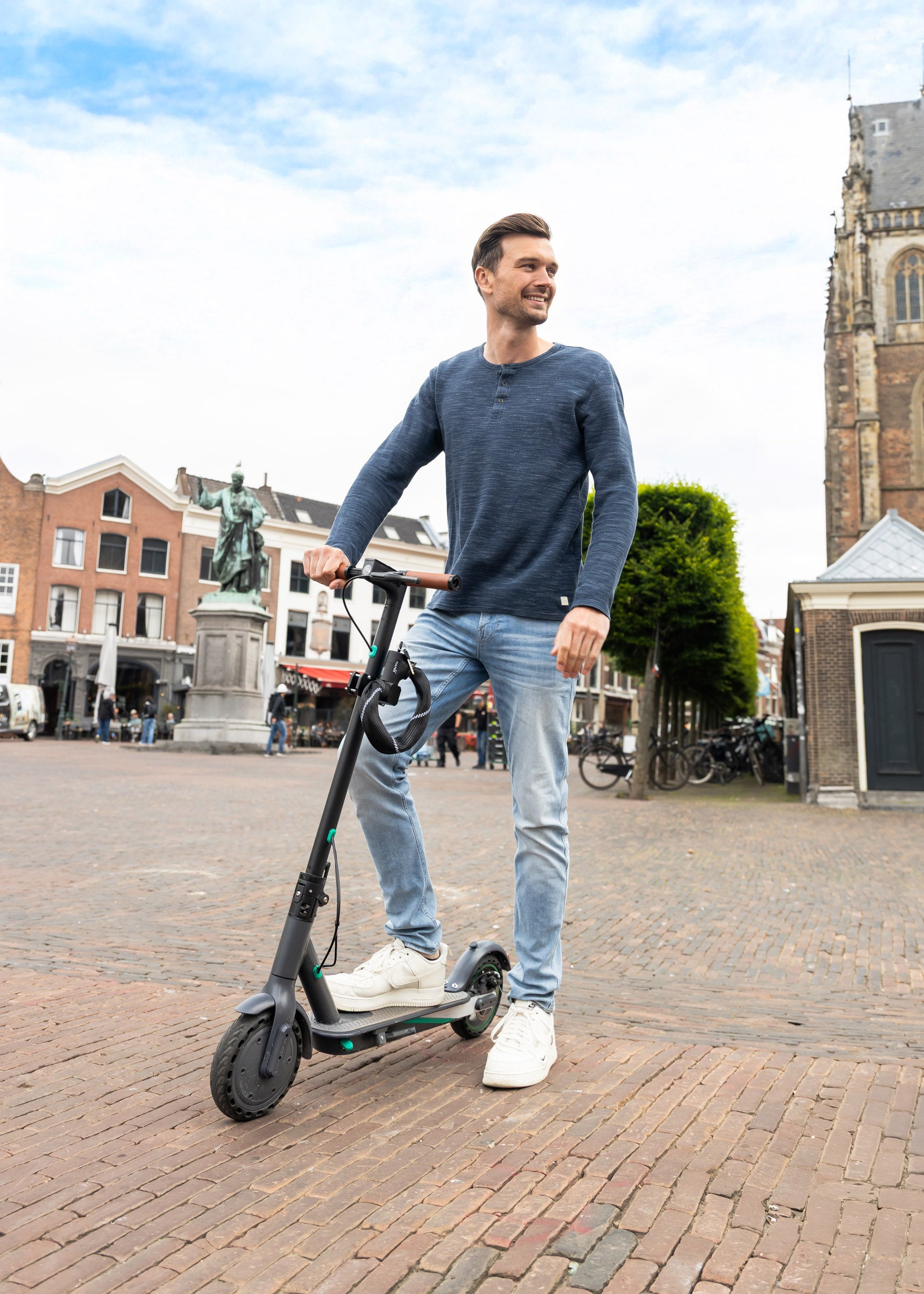 Vulpex AlarmLock - Fatbike stuurslot met Alarm kettingslot