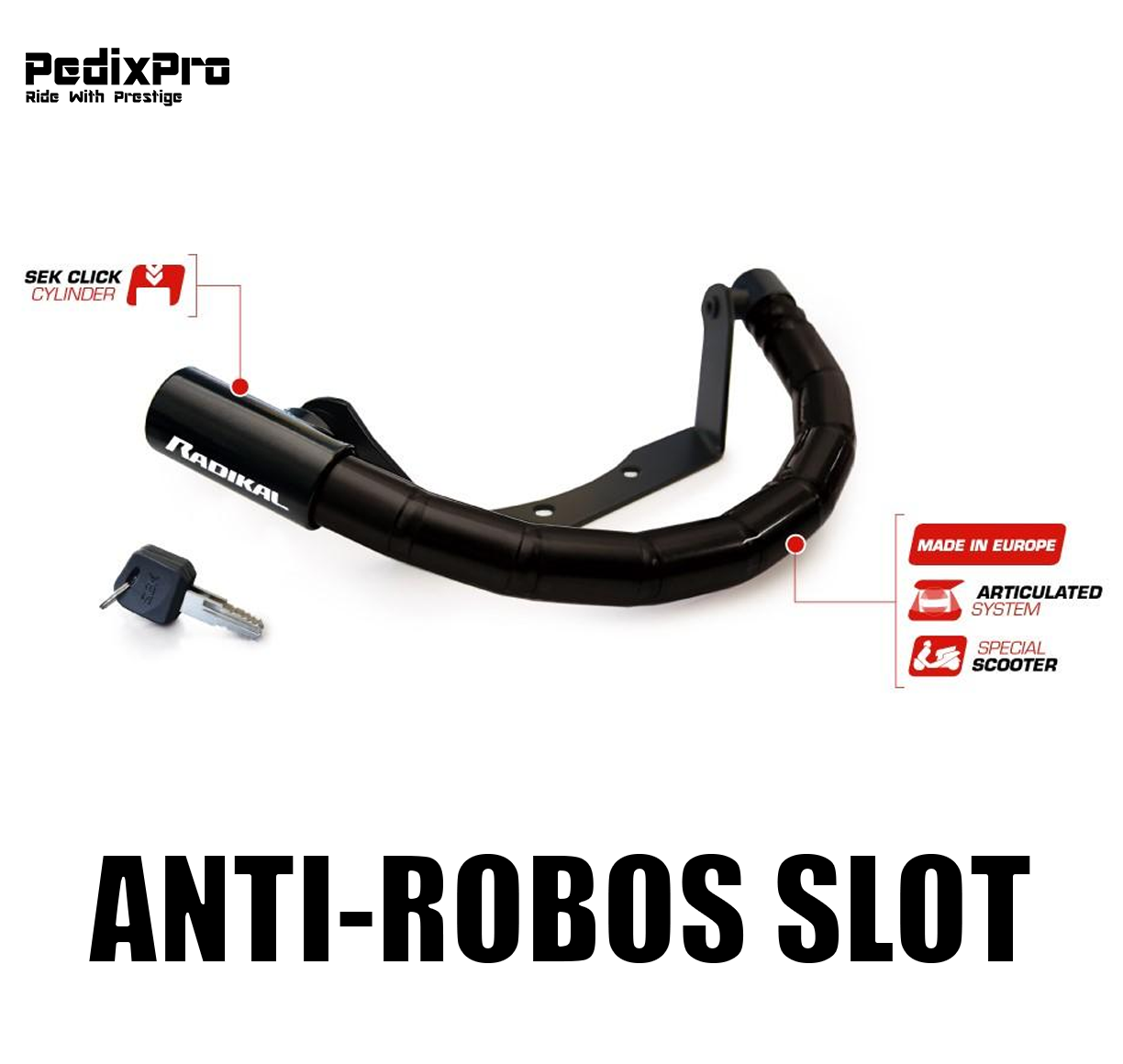 Anti-Robos stuurslot Sym Mio 50i (vanaf bouwjaar 2018)