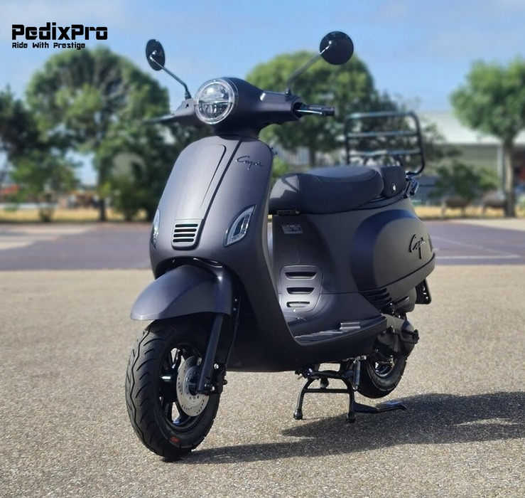 SUPER DEAL! Capri V4S – Mat Metallic Zwart scooter