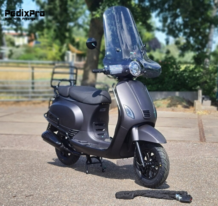 SUPER DEAL! Capri V4S Premium – Mat Metallic Zwart scooter