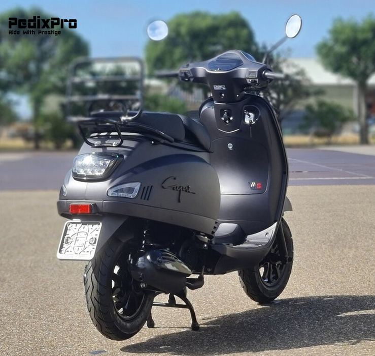SUPER DEAL! Capri V4S – Mat Metallic Zwart scooter