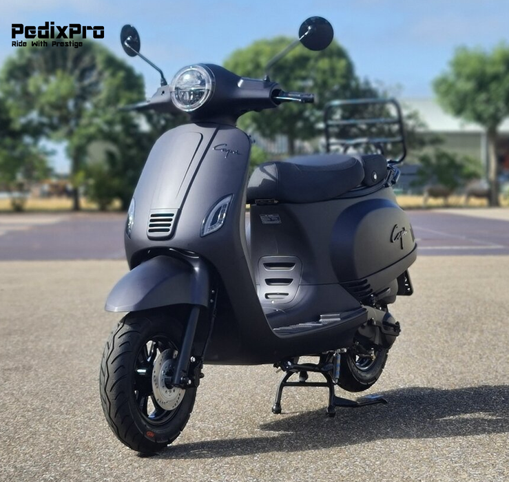 SUPER DEAL! Capri V4S – Mat Metallic Zwart scooter