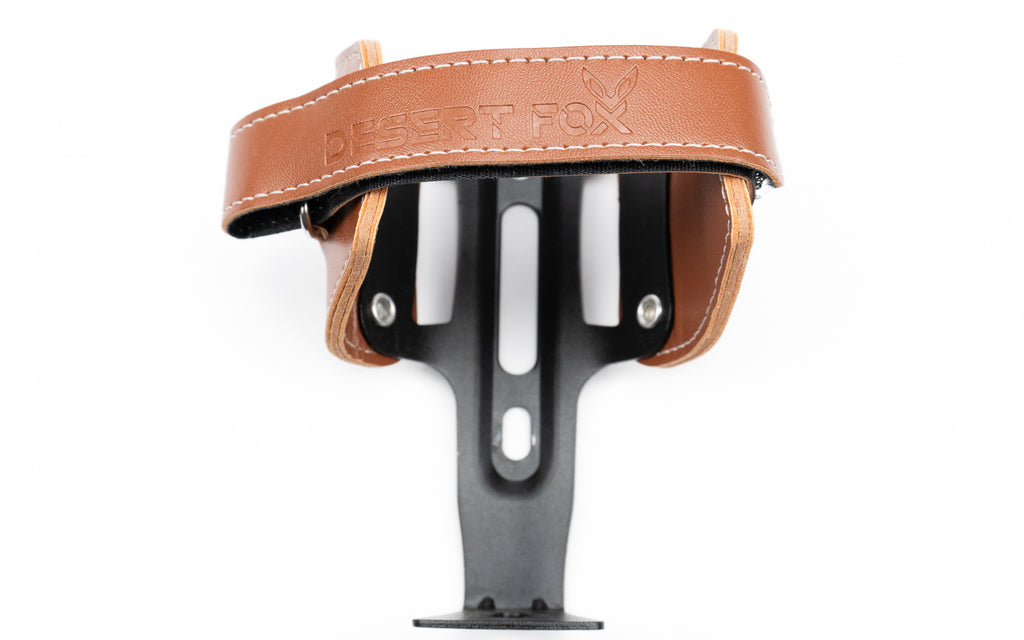Bekerhouder leer bruin (afstelbaar) – Desert Fox