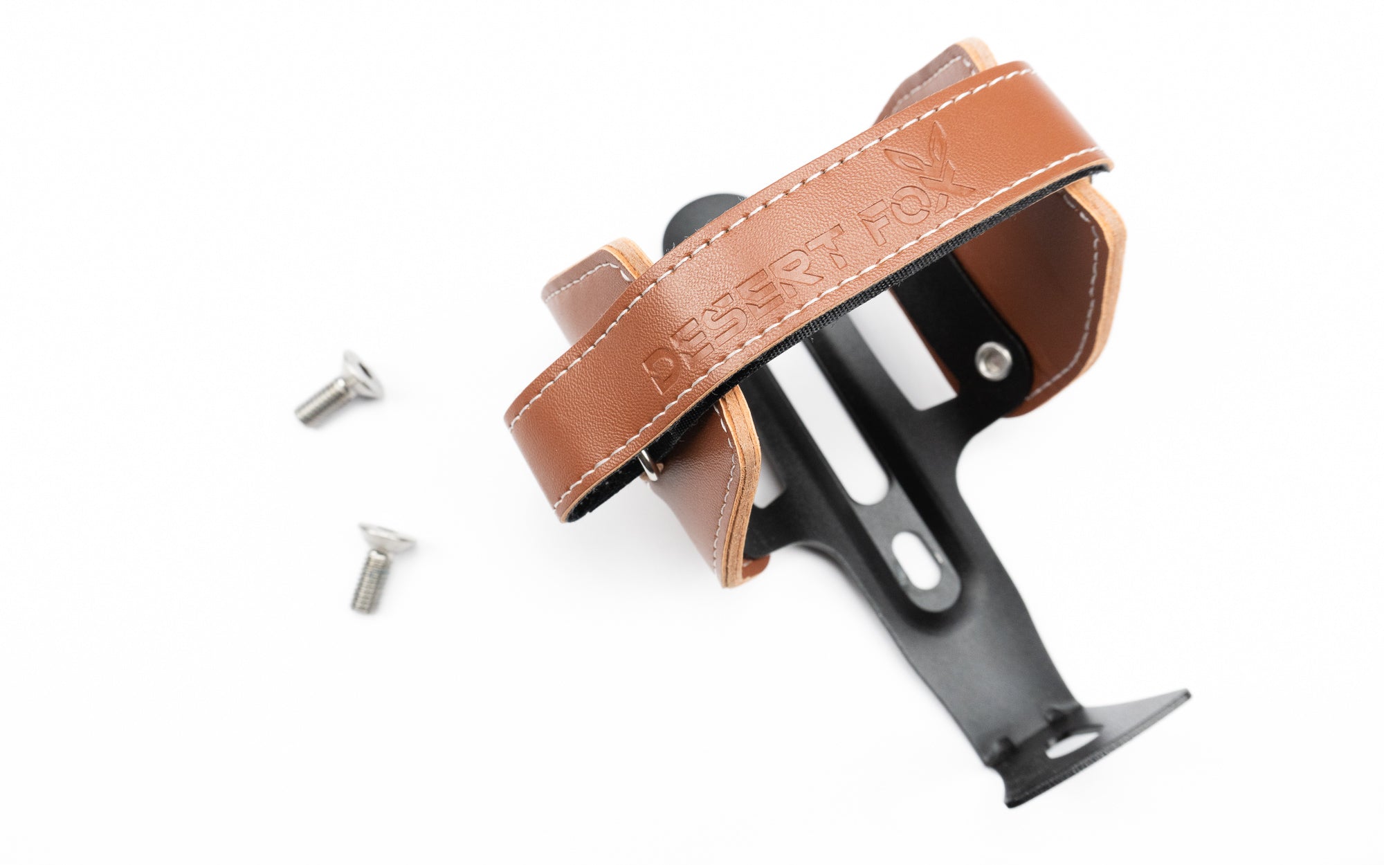 Bekerhouder leer bruin (afstelbaar) – Desert Fox