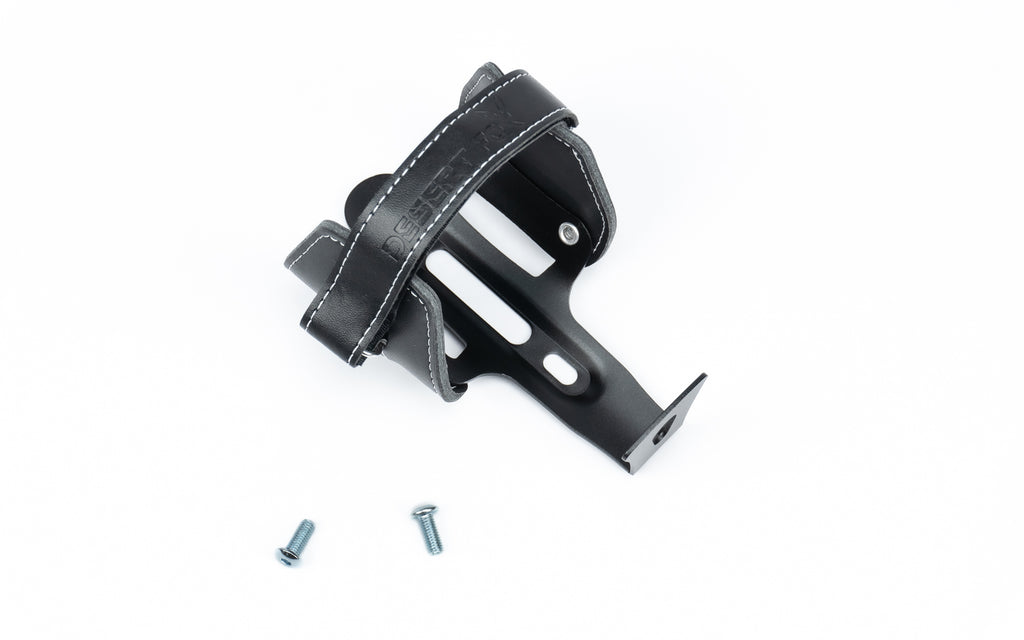 Bekerhouder Leer zwart (afstelbaar) – Desert Fox