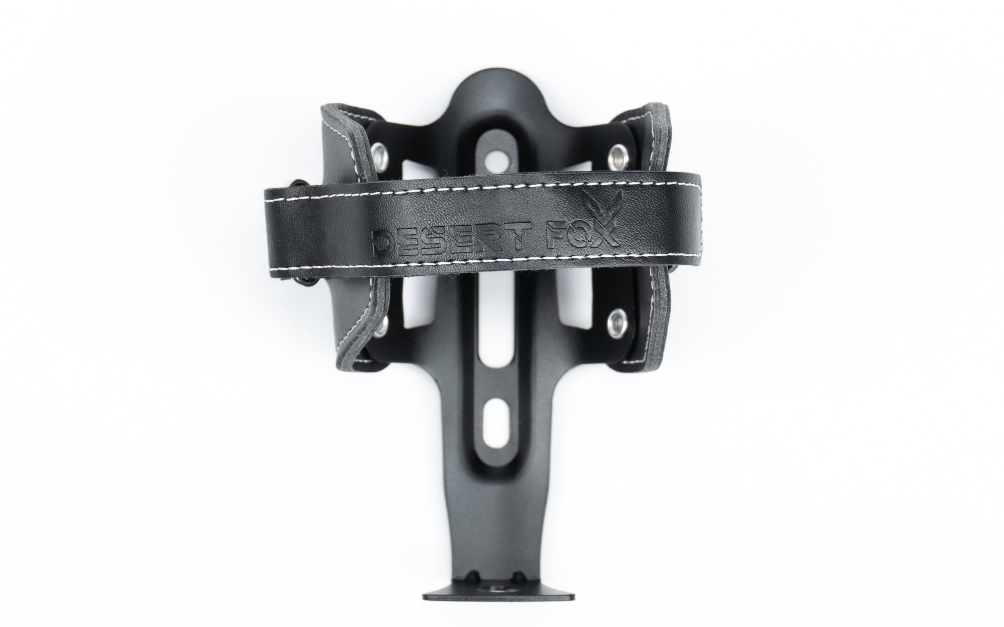 Bekerhouder Leer zwart (afstelbaar) – Desert Fox