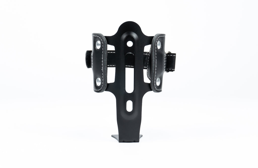 Bekerhouder Leer zwart (afstelbaar) – Desert Fox