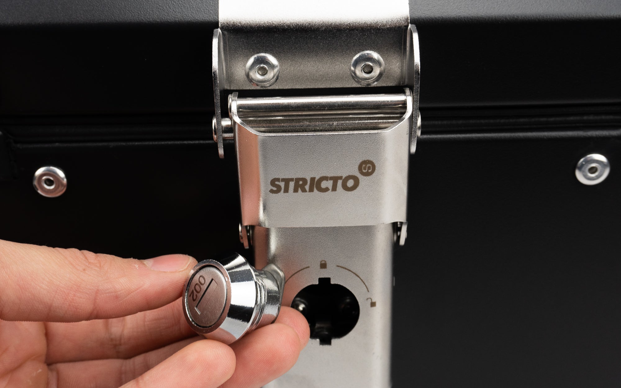 Aluminium kofferset black Linker zijde - Knaap AMS