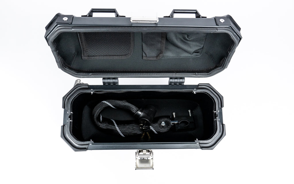 Aluminium kofferset black Linker zijde - Knaap AMS