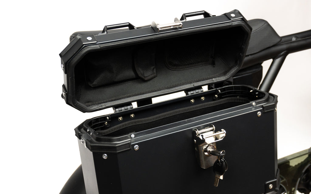 Aluminium kofferset black Linker zijde - Knaap AMS