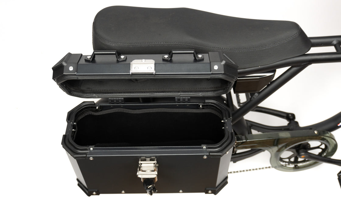 Aluminium kofferset black Linker zijde - Phatfour FLX