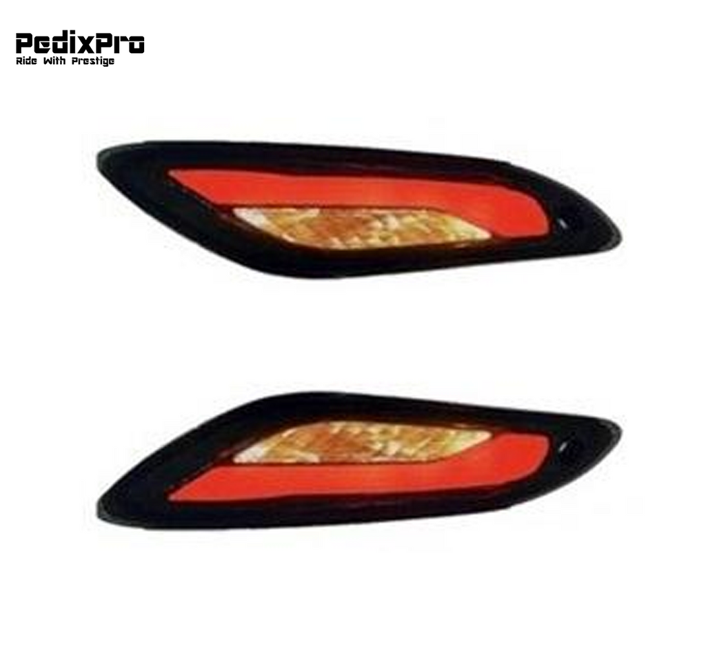 Achterzijde LED Tube smoke Knipperlichten Vespa Sprint & Primavera