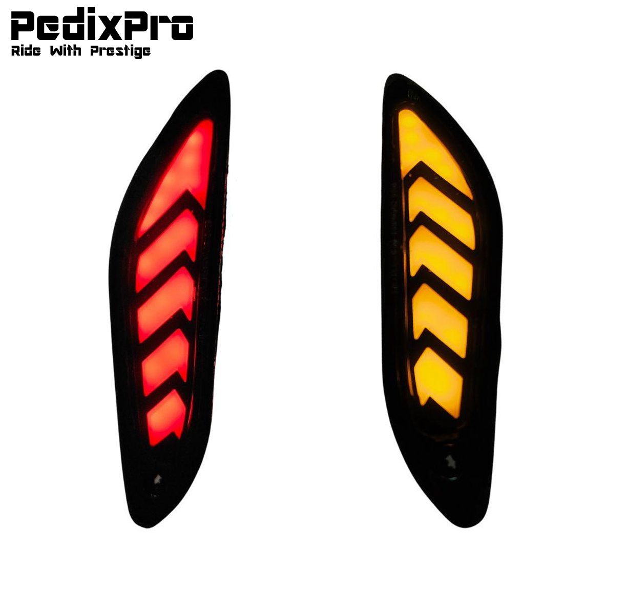 Achterzijde LED Tube smoke Knipperlichten Vespa Sprint & Primavera