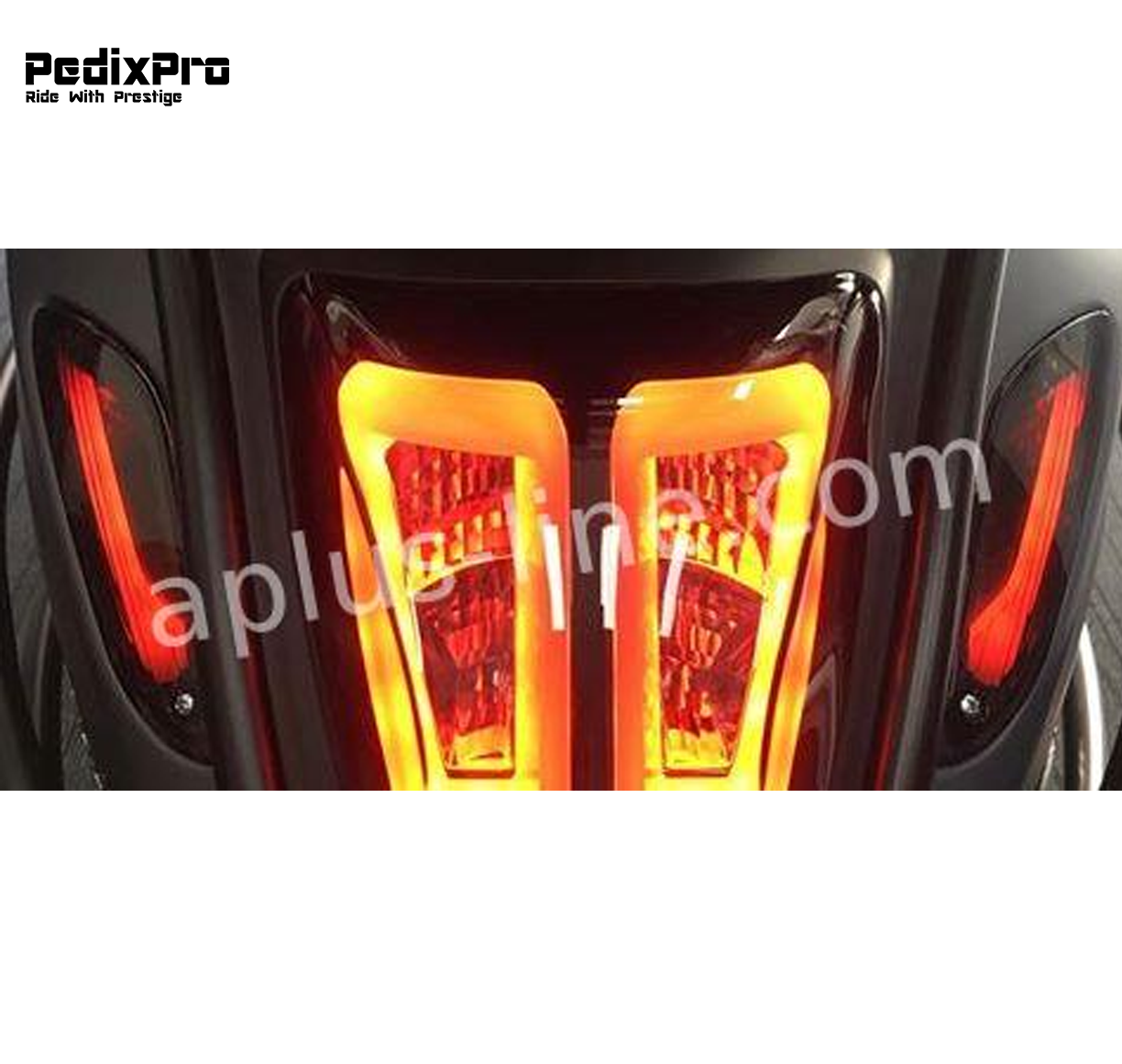 Achterzijde LED Tube smoke Knipperlichten Vespa Sprint & Primavera