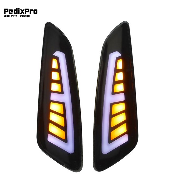 Voorzijde LED Tube smoke Knipperlichten Vespa Sprint & Primavera