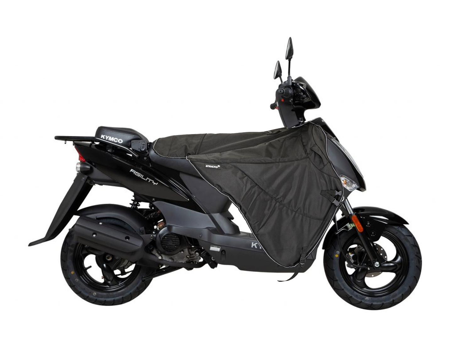 Stricto Premium Kymco beenkleed scooter - Zwart