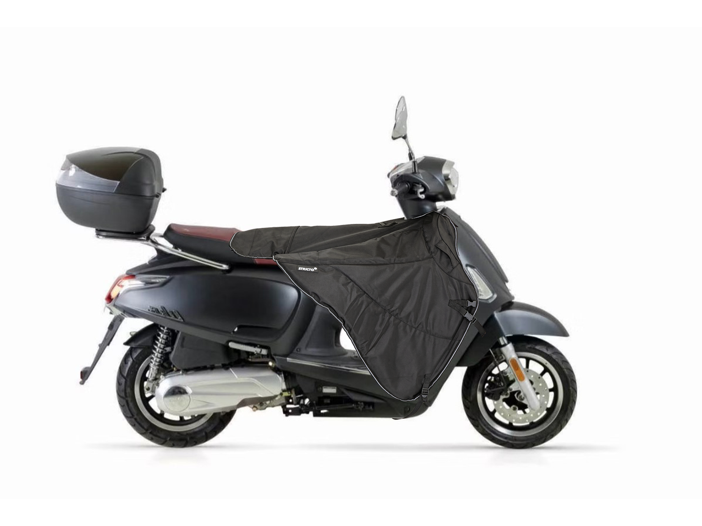 Stricto Premium Kymco beenkleed scooter - Zwart