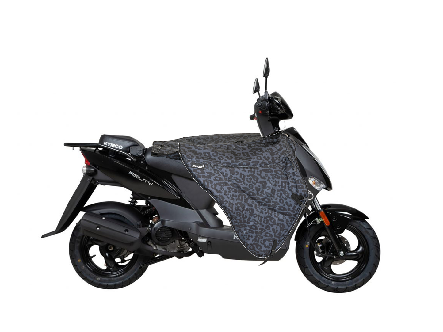 Stricto Premium Universeel scooter beenkleed - Leopard Grey