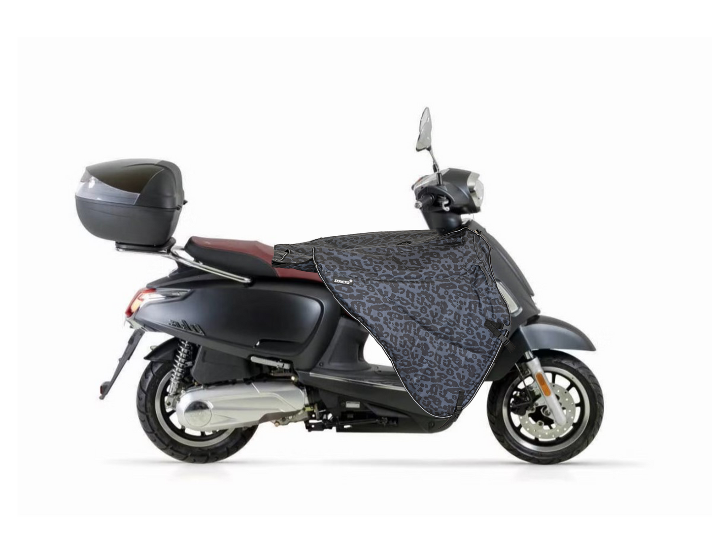 Stricto Premium Universeel scooter beenkleed - Leopard Grey