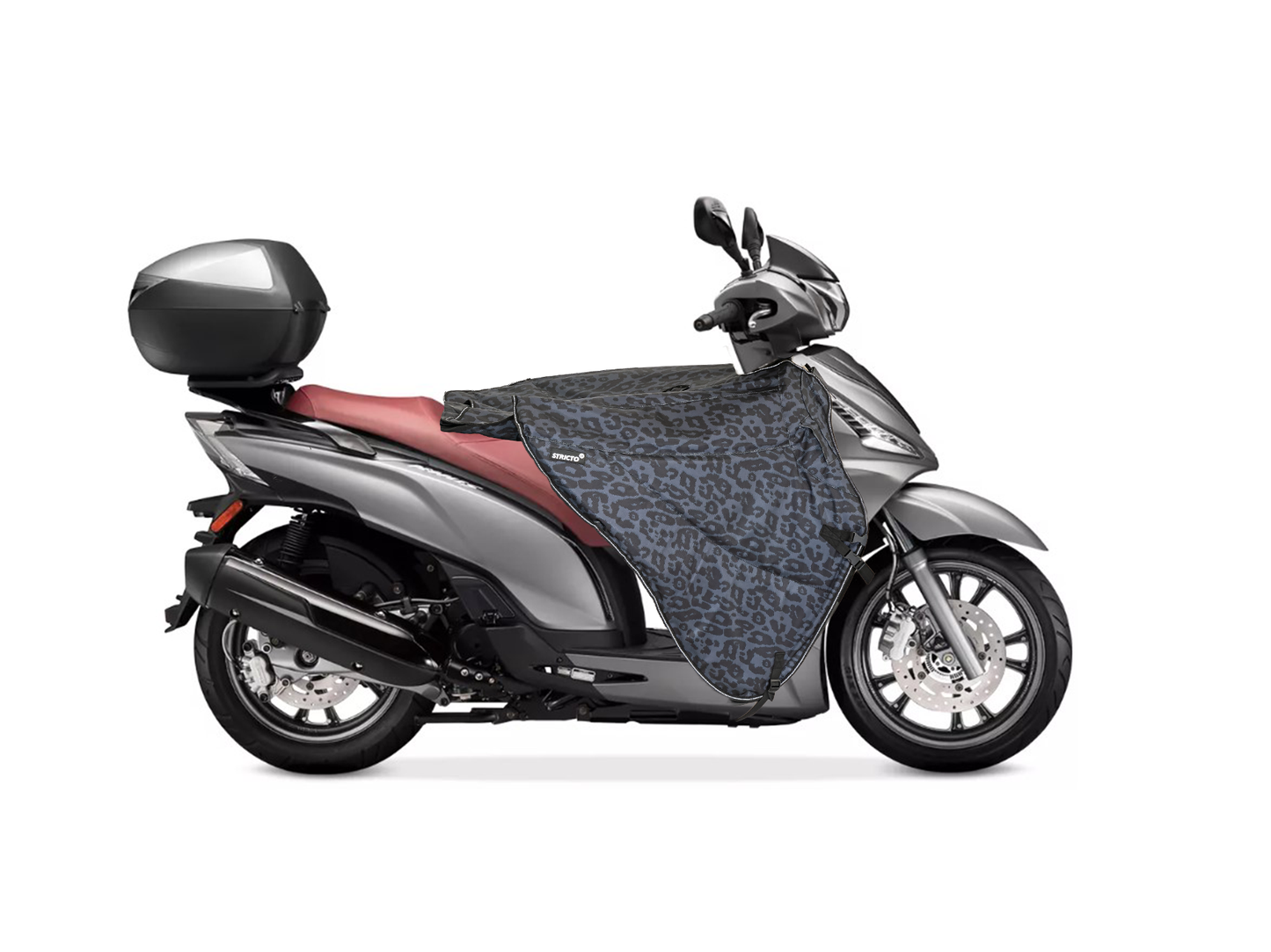 Stricto Premium Universeel scooter beenkleed - Leopard Grey