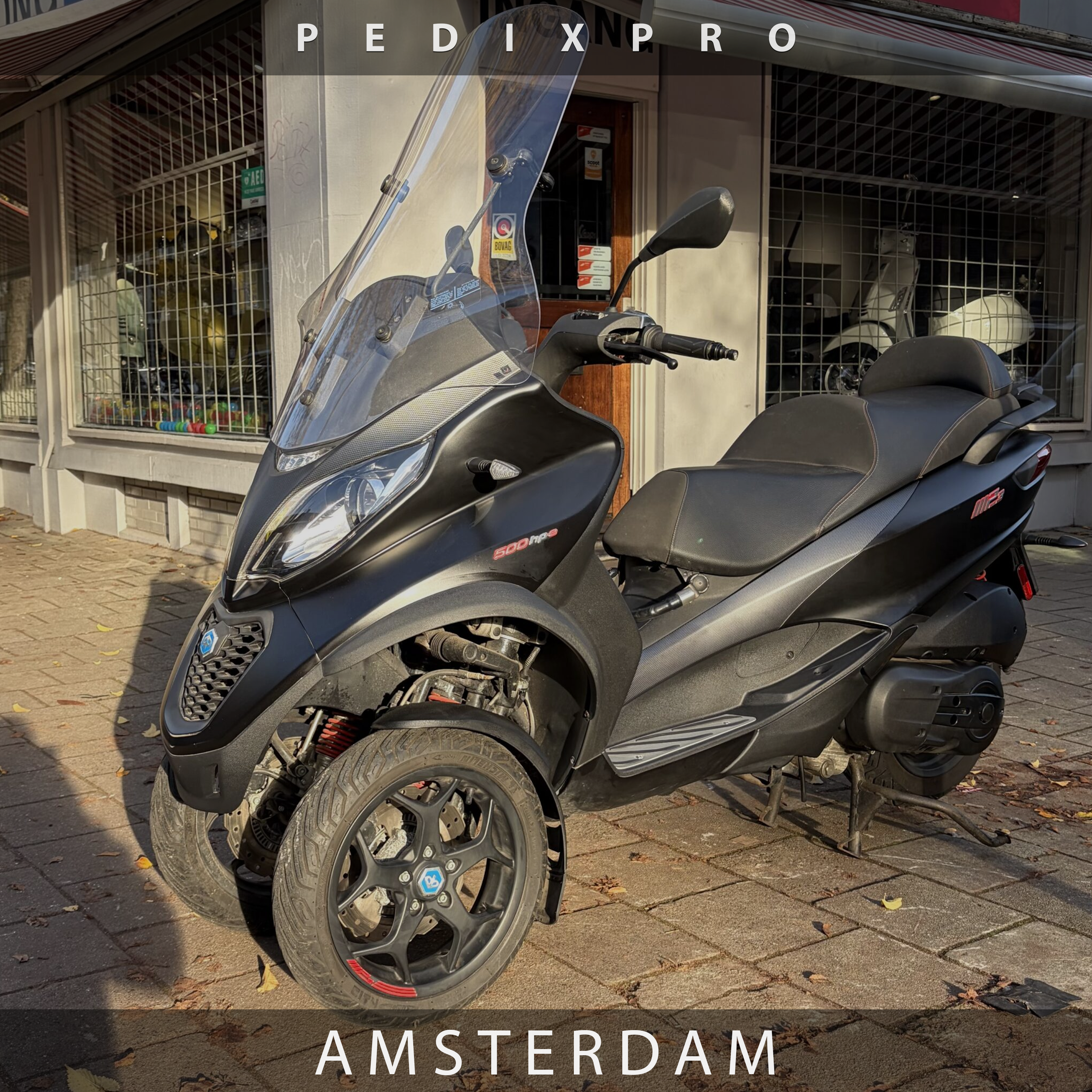 Piaggio MP3 500 matzwart (2018) | 3.269 km | Garantie