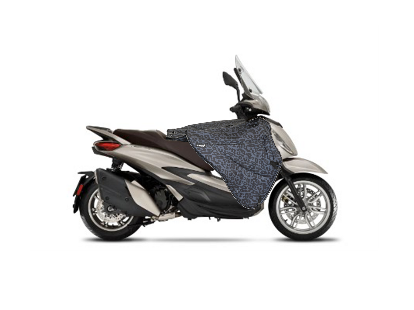 Stricto Premium Universeel scooter beenkleed - Leopard Grey