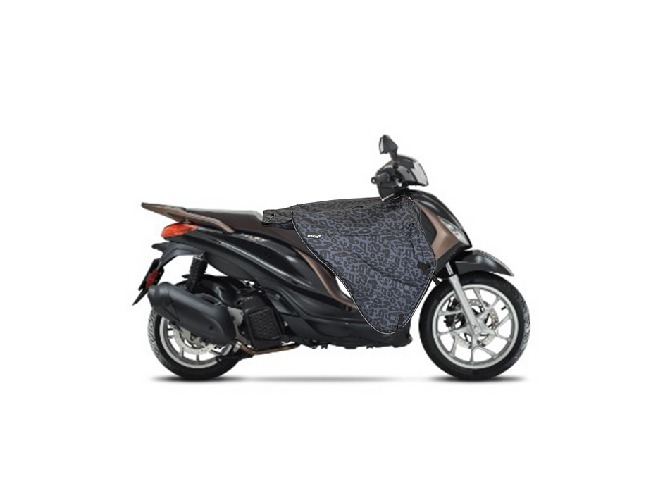 Stricto Premium Piaggio beenkleed scooter - Leopard Grey