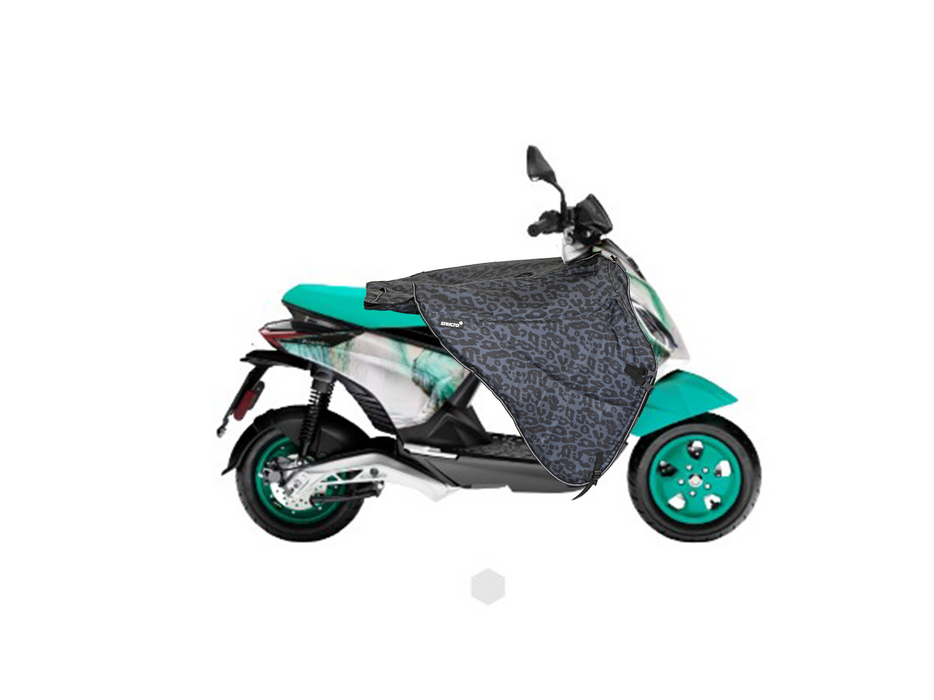Stricto Premium Piaggio beenkleed scooter - Leopard Grey