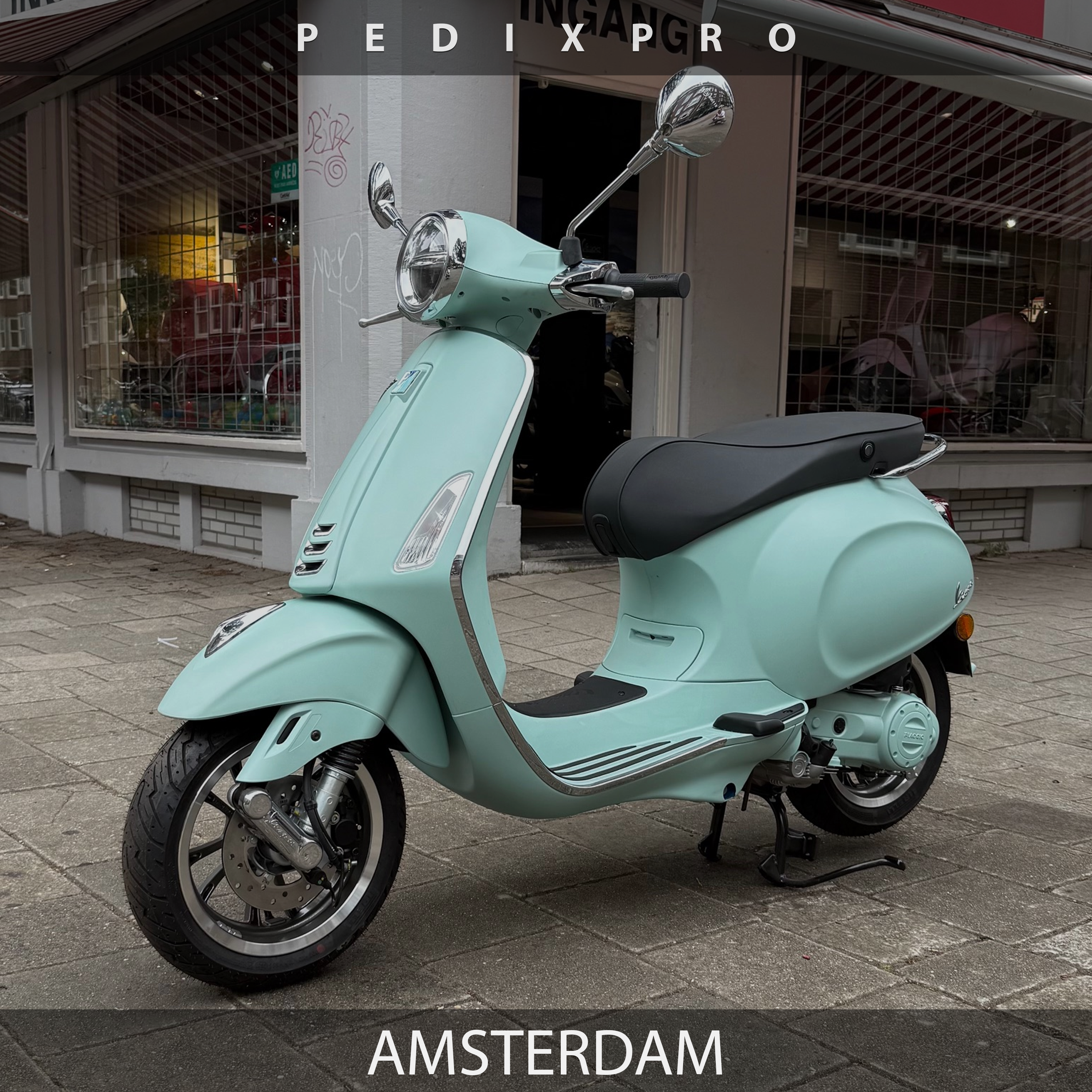 Vespa Primavera Verde Opaco (2024) | 0 km | Custom uitvoering