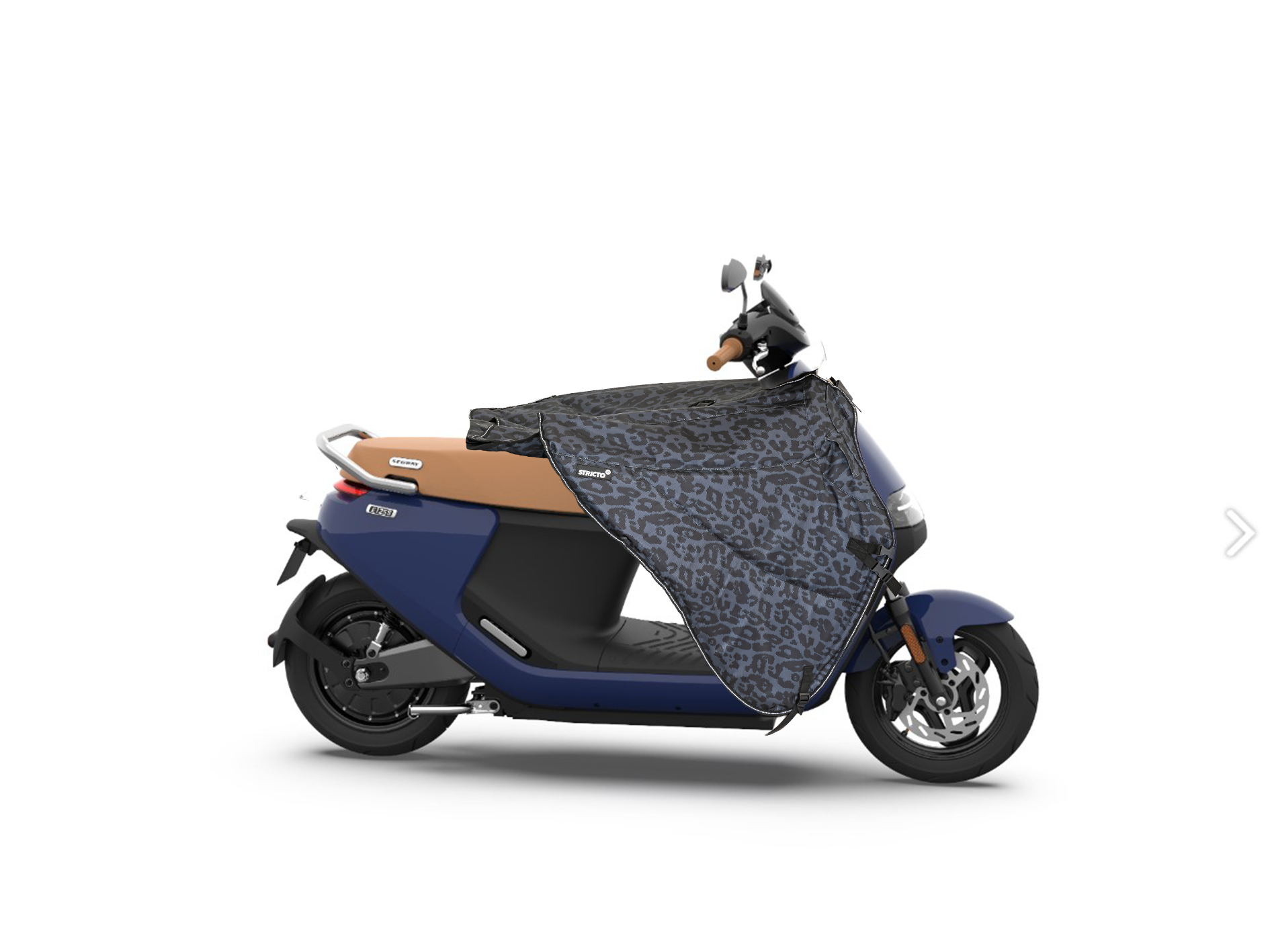 Stricto Premium Universeel scooter beenkleed - Leopard Grey