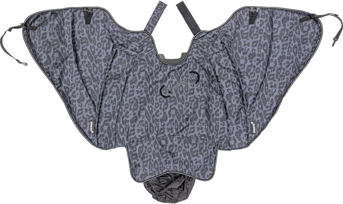 Stricto Premium Piaggio beenkleed scooter - Leopard Grey