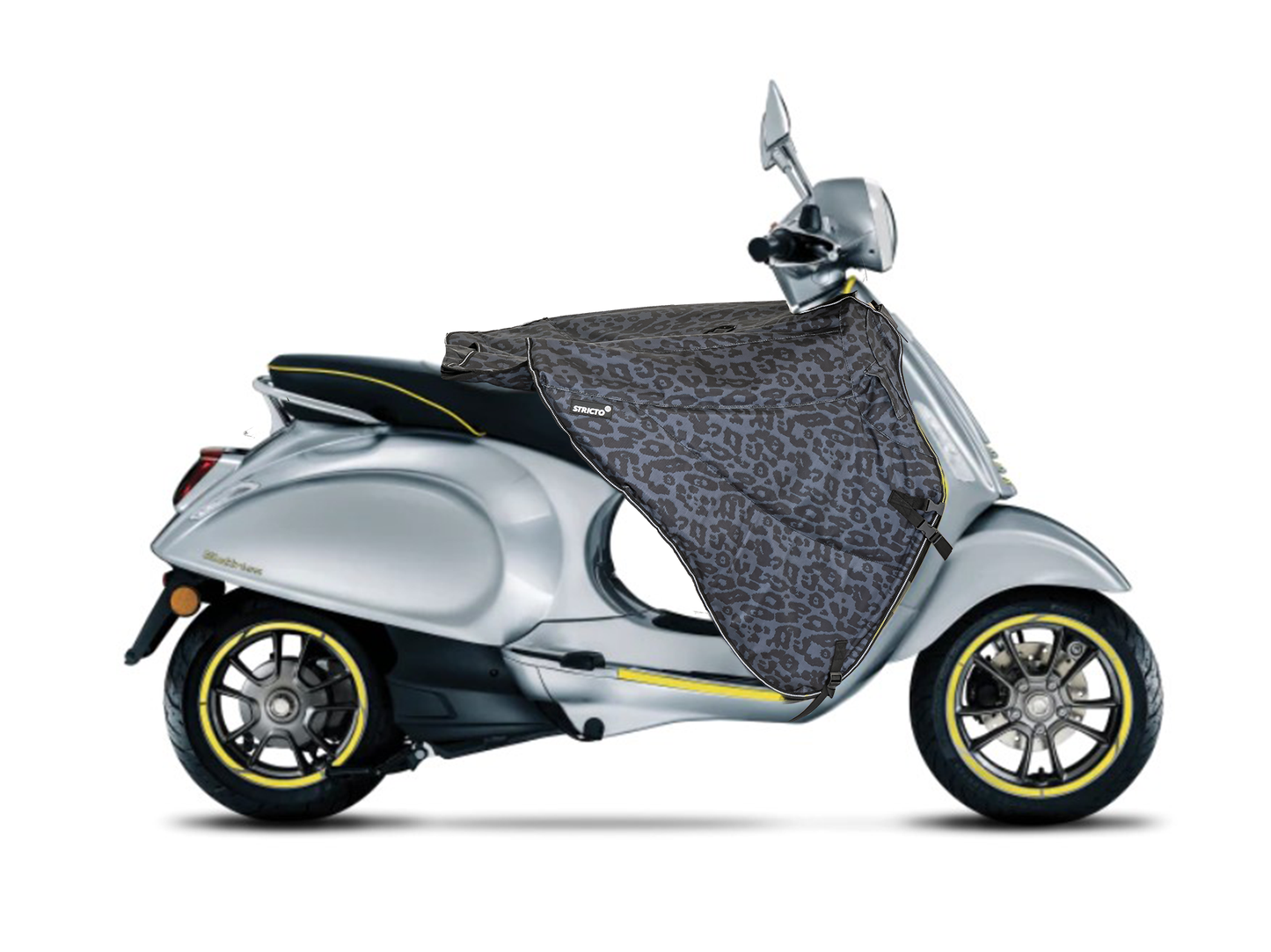 Stricto Premium Elektrische scooter beenkleed - Leopard Grey