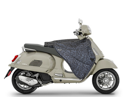 Stricto Premium Vespa beenkleed scooter - Leopard Grey