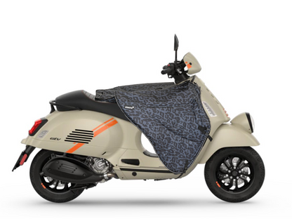 Stricto Premium Vespa beenkleed scooter - Leopard Grey