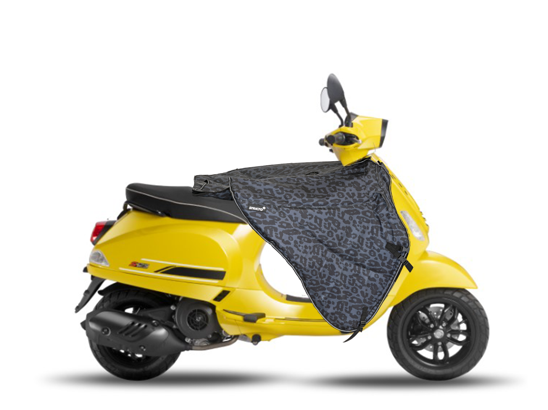 Stricto Premium Universeel scooter beenkleed - Leopard Grey