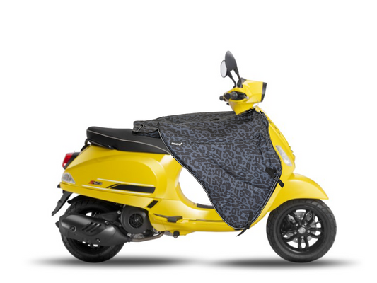 Stricto Premium Vespa beenkleed scooter - Leopard Grey