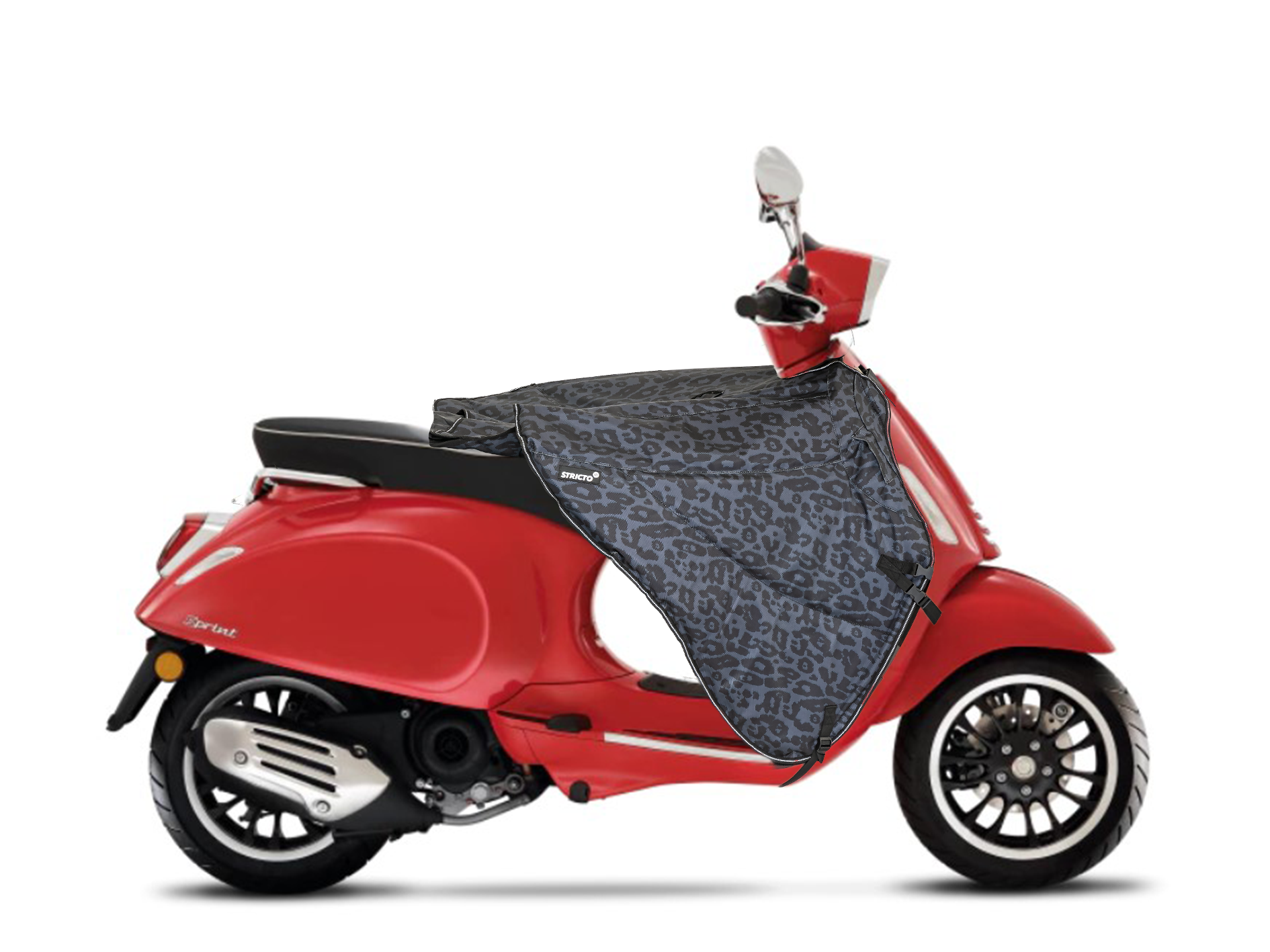Stricto Premium Universeel scooter beenkleed - Leopard Grey