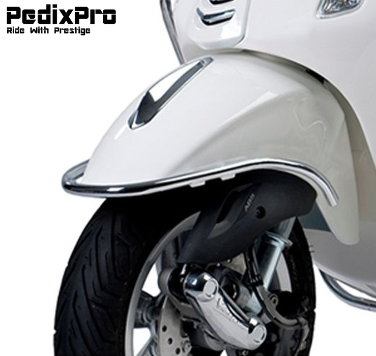 Voorspatbordbeugel Vespa Sprint & Primavera / Elettrica – Mat Zwart, Glans Zwart & Chroom | PedixPro®