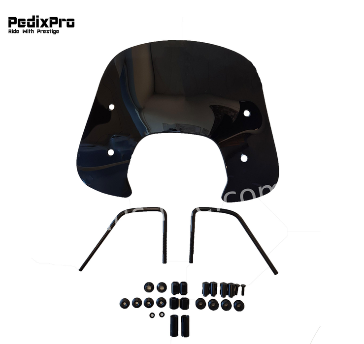VESPA SPRINT WINDSCHERM - LAAG GLANS ZWART